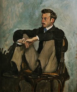 Portrait of Pierre-Auguste Renoir by Frédéric Bazille (1867)
